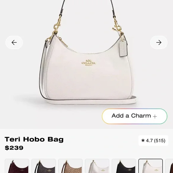 Coach Off-White Leather Shoulder Bag - Picture 2 of 10